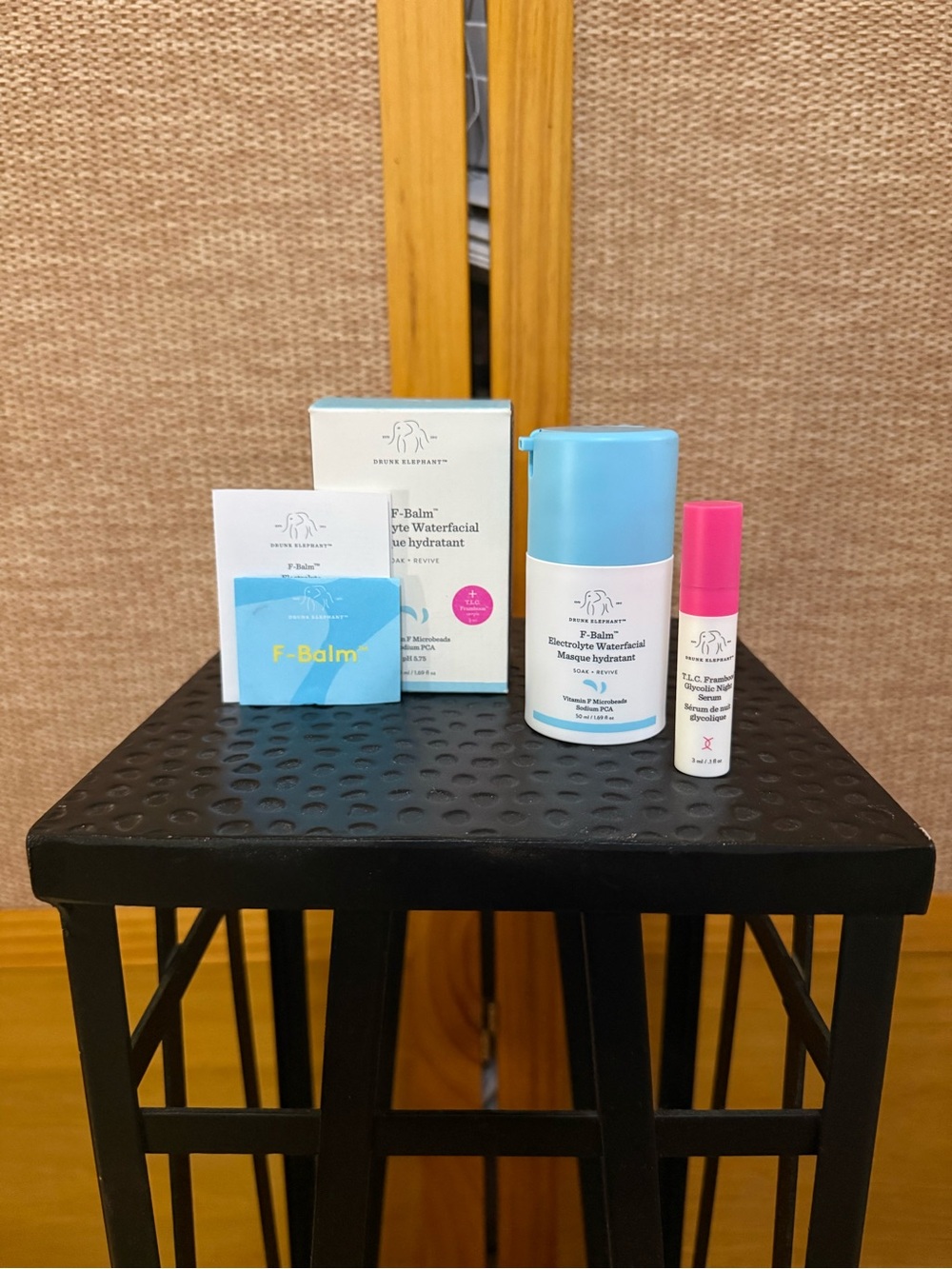 Drunk Elephant F-Balm Hydrating Set with Pink-Accented Serum